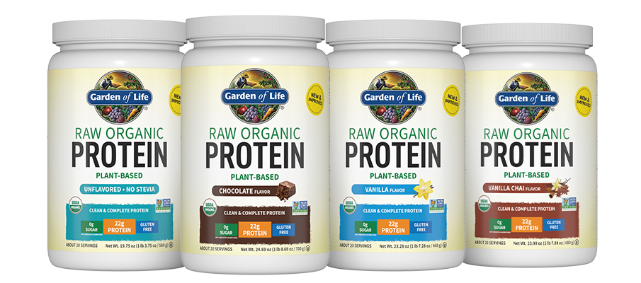 garden of life raw organic protein powders