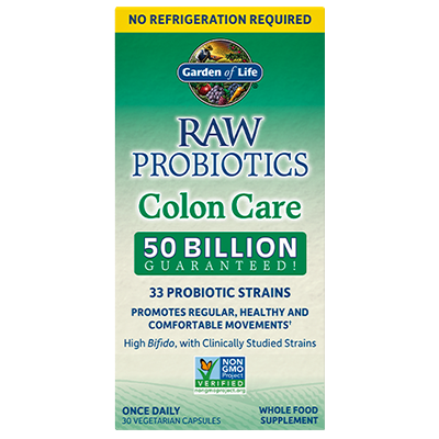 raw probiotics colon care vegetarian capsules 50 billion