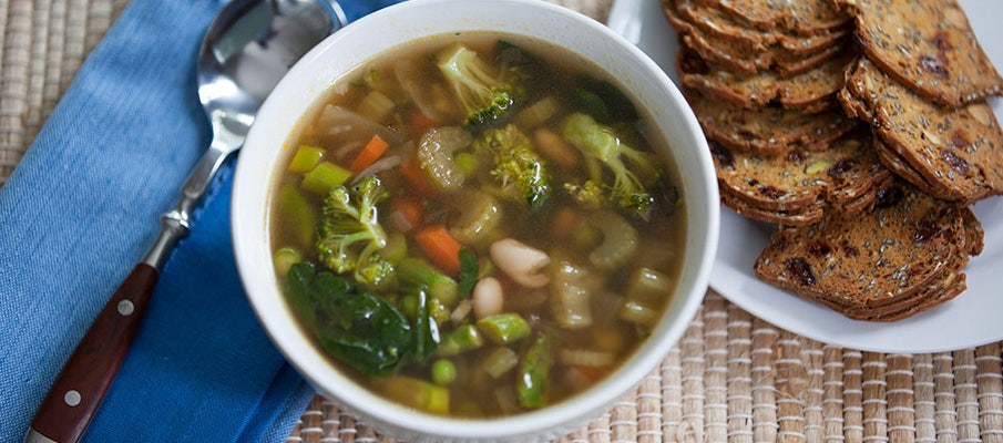 spring veggie soup