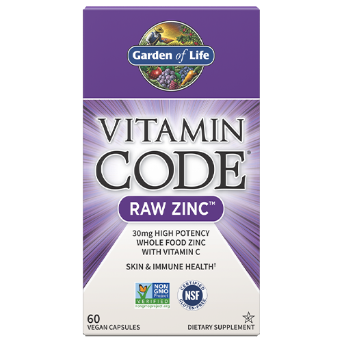 garden of life vitamin code raw zinc capsules